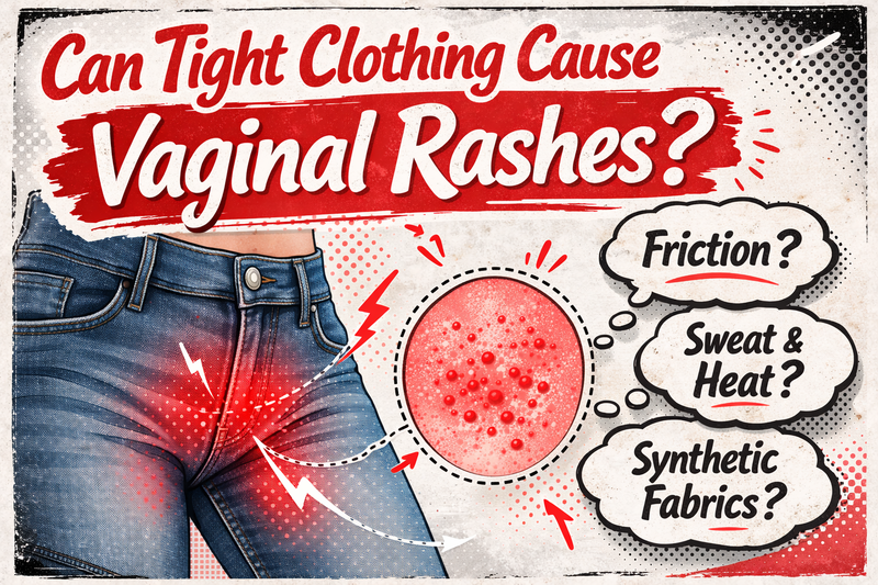 Tight clothing causing vaginal rashes