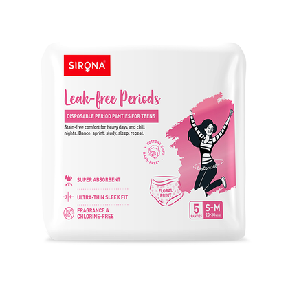 Sirona Disposable Teens Period Pants - Pack of 5