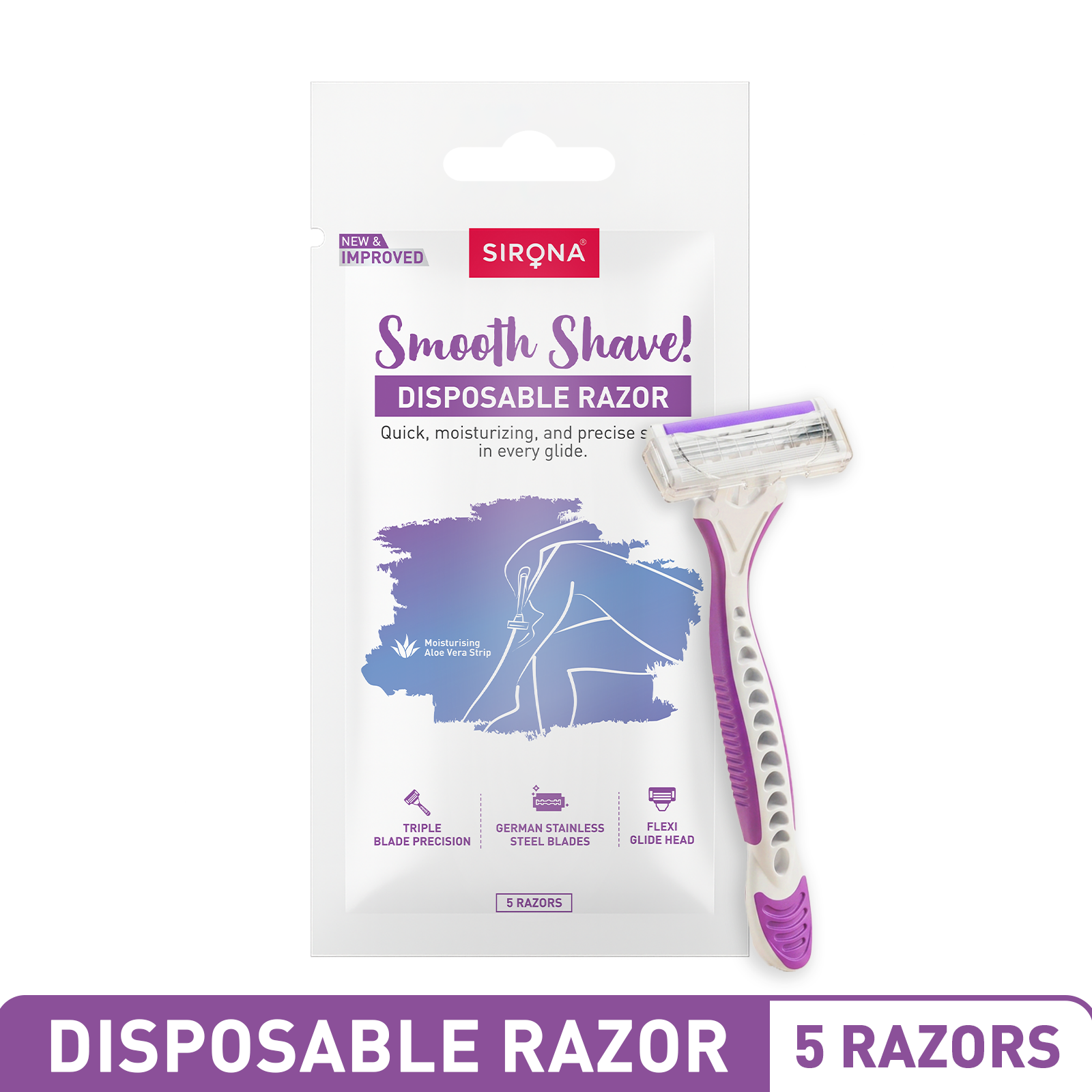 Aloe Boost Twin Blade Disposable Razor