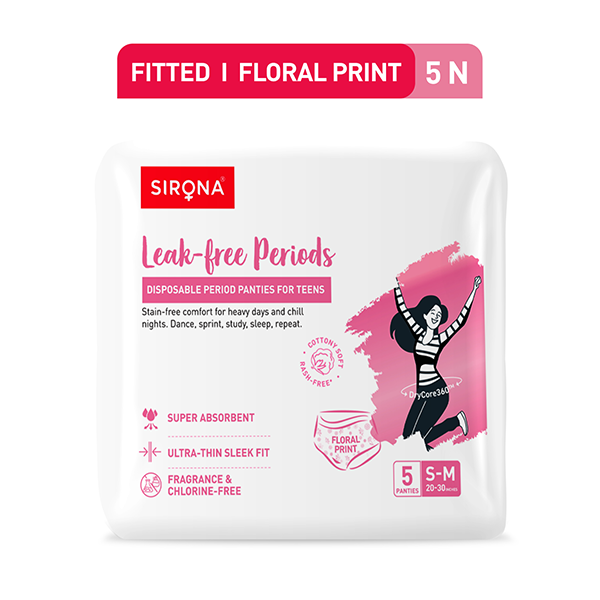 Sirona Disposable Teens Period Pants - Pack of 5