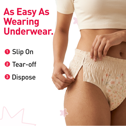 Disposable Teens Period Pants - Pack of 5