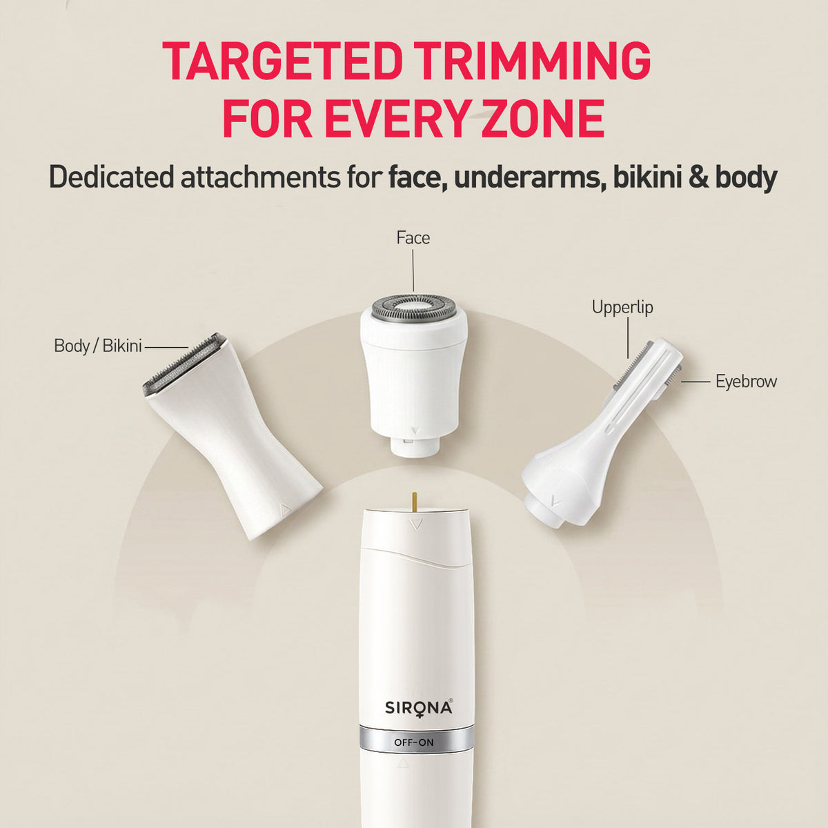 4-in-1 Face &amp; Body Trimmer for Women
