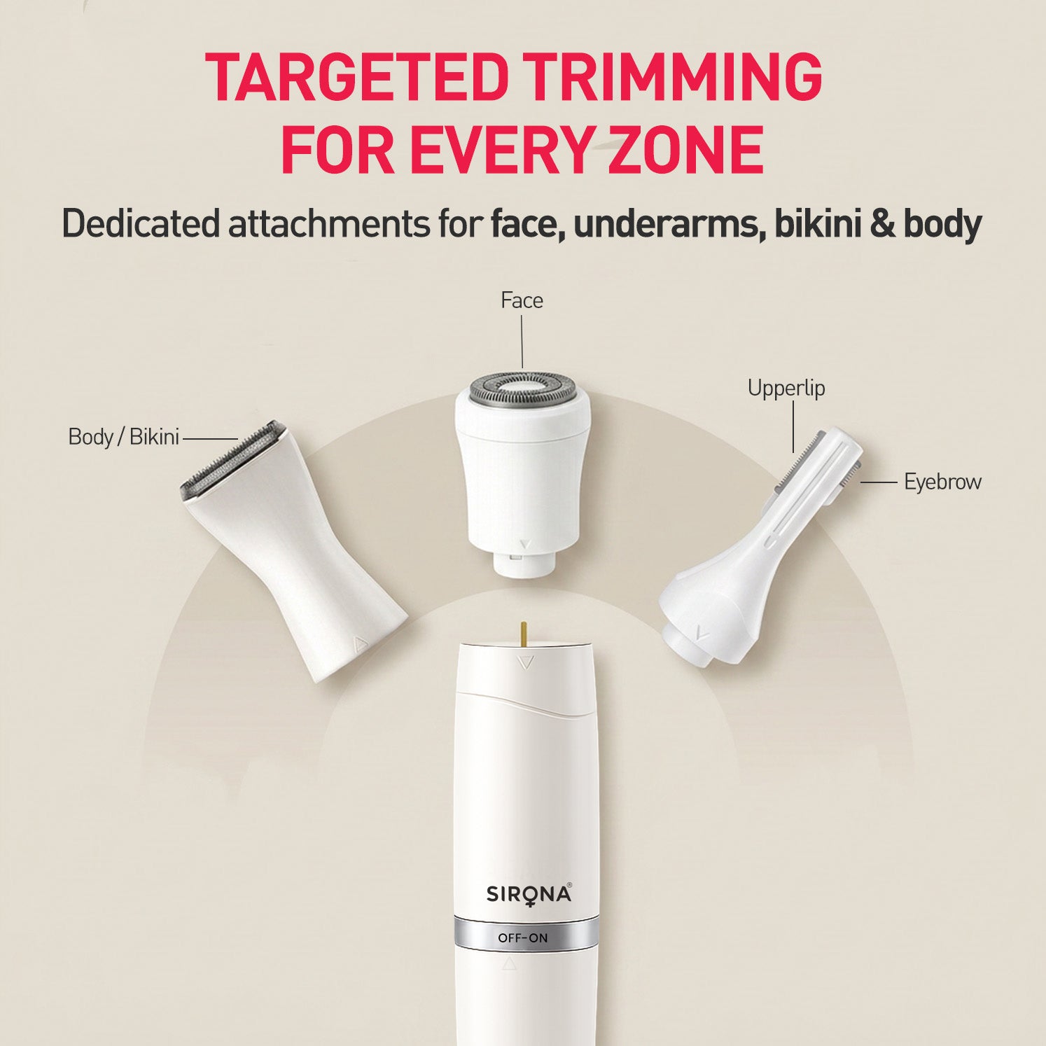 4-in-1 Face &amp; Body Trimmer for Women