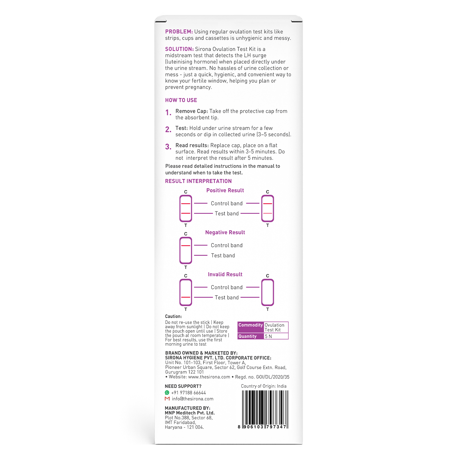 OvuRx Ovulation Test Kit