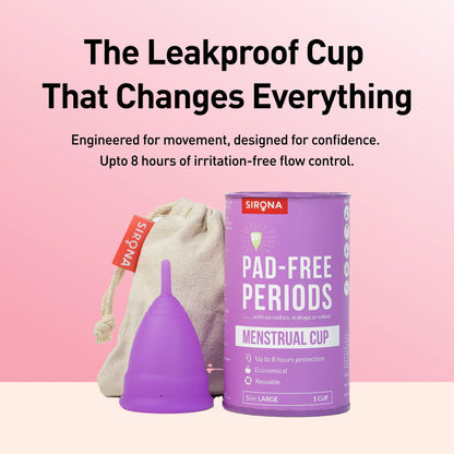 Sirona Reusable Menstrual Cup with Pouch
