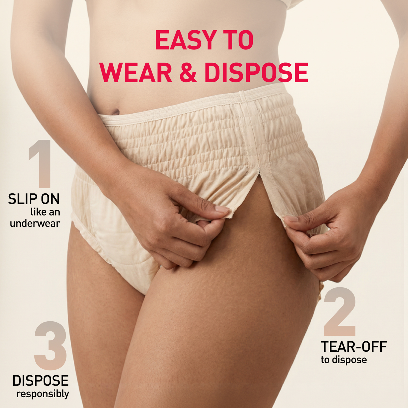 Disposable Period Panties for Women (Pack of 5 Panties)
