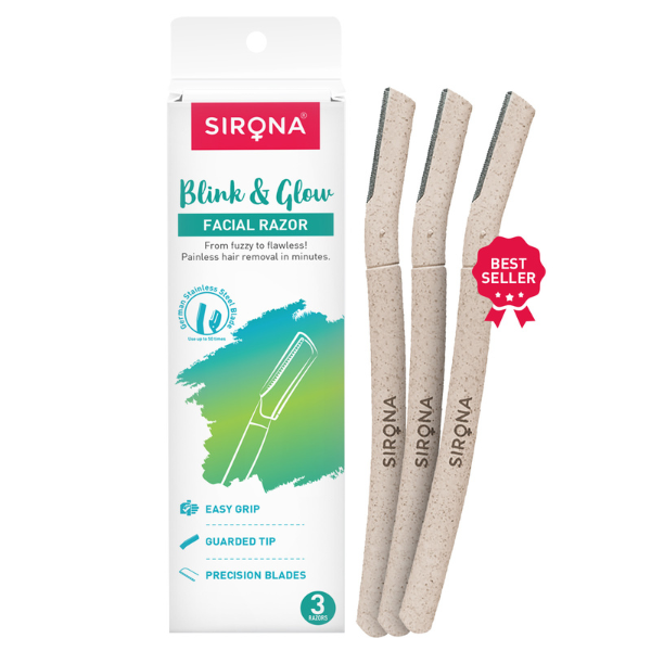 Blink and Glow Facial Razor (1 Pack of 3 Razors)