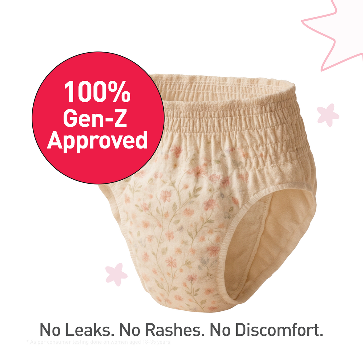 Disposable Teens Period Pants - Pack of 5