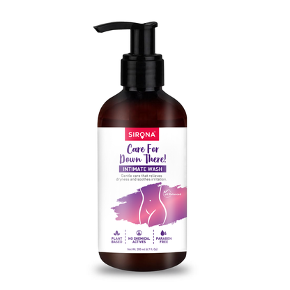 Sirona intimate wash bottle on a white background