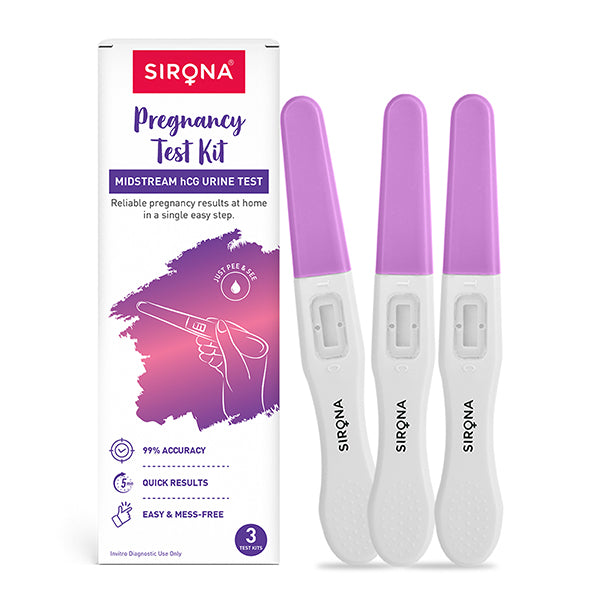 Sirona pregnancy test kit with three test sticks