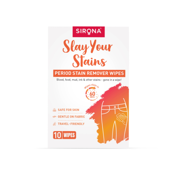 Sirona Period Stain Remover Wipes - Pack of 10