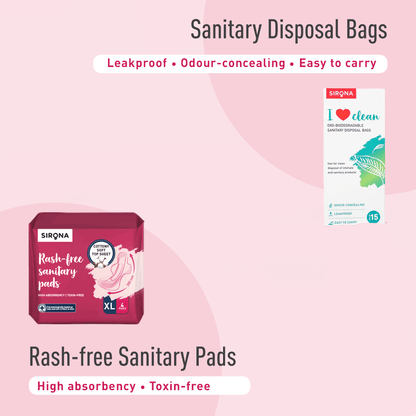 Disposable Period Panties for Women | Comfortable Fit, Super Absorbent, 360-Degree Protection, Leakproof, 12 Hour Protection - Pack of 5