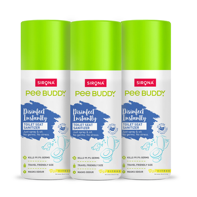 PeeBuddy Toilet Seat Sanitizer (Pack of 3) - 30 ml