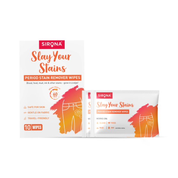 Sirona Period Stain Remover Wipes - Pack of 10