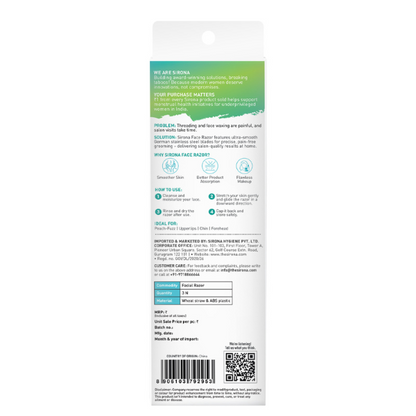 Blink and Glow Facial Razor (1 Pack of 3 Razors)