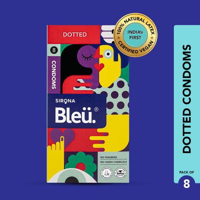 Bleu Dotted Vegan Condoms (1 Pack of 8)