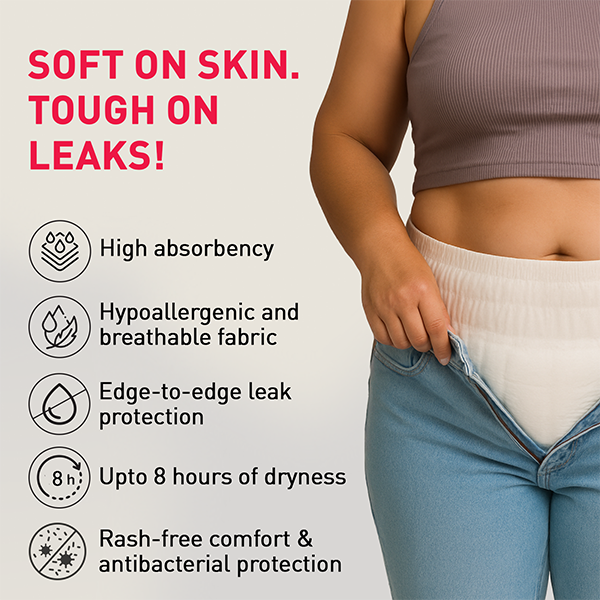 Incontinence Panties for Women - Pack of 10