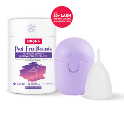 Menstrual Cup with Microwaveable Sterilizer