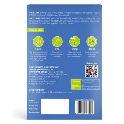 PeeBuddy Reusable Female Urination Device (1 Pack of 1 Device)