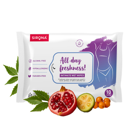 Intimate Wet Wipes (1 Pack of 10 Wipes)