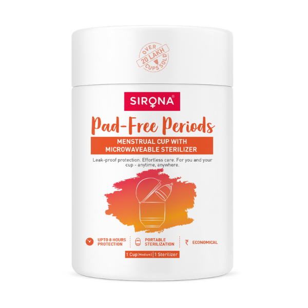 Menstrual Cup with Microwaveable Sterilizer
