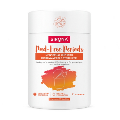 Menstrual Cup with Microwaveable Sterilizer