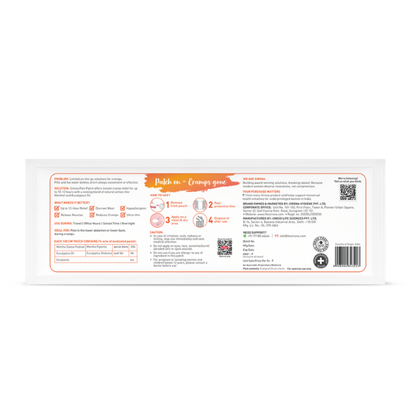 Product label with text and icons on a white background