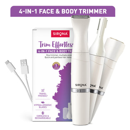 4-in-1 Face &amp; Body Trimmer for Women