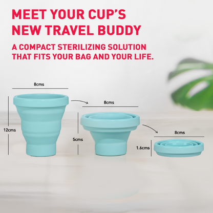 Sterilizing Container for Menstrual Cups (1 Pack of 1 Cup)