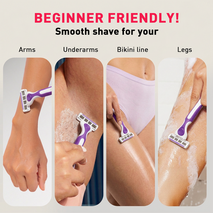 Sirona Aloe Boost Triple Blade Disposable Razor with Aloe Vera Strip and Swedish Stainless Steel Blades