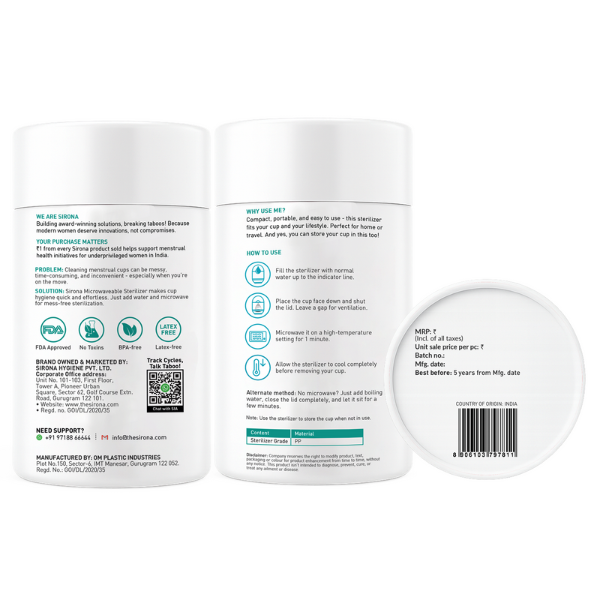 Portable Menstrual Cup Sterilizer