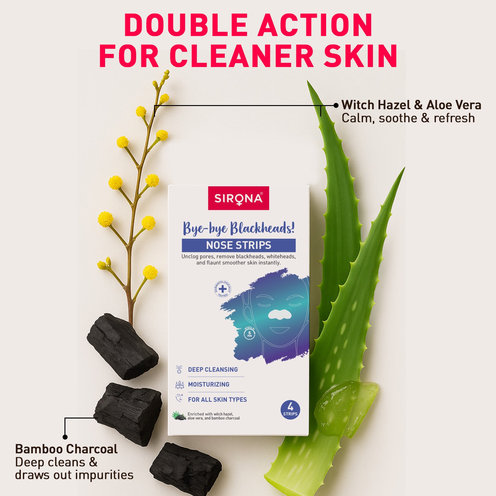 Bamboo Charcoal Nose Strips