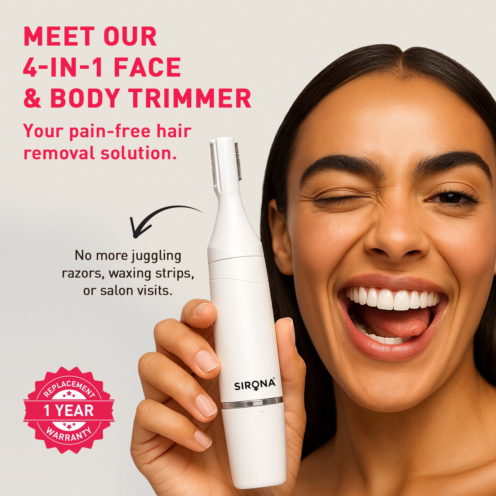 4-in-1 Face &amp; Body Trimmer for Women