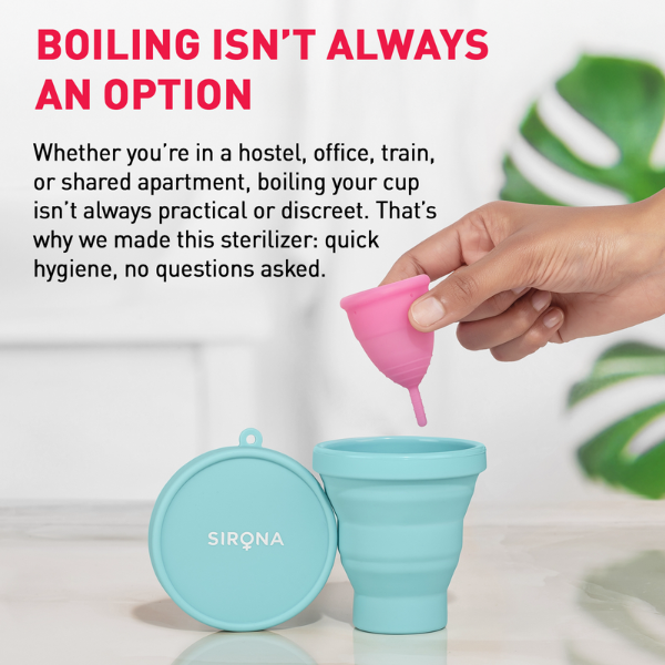 Sterilizing Container for Menstrual Cups (1 Pack of 1 Cup)