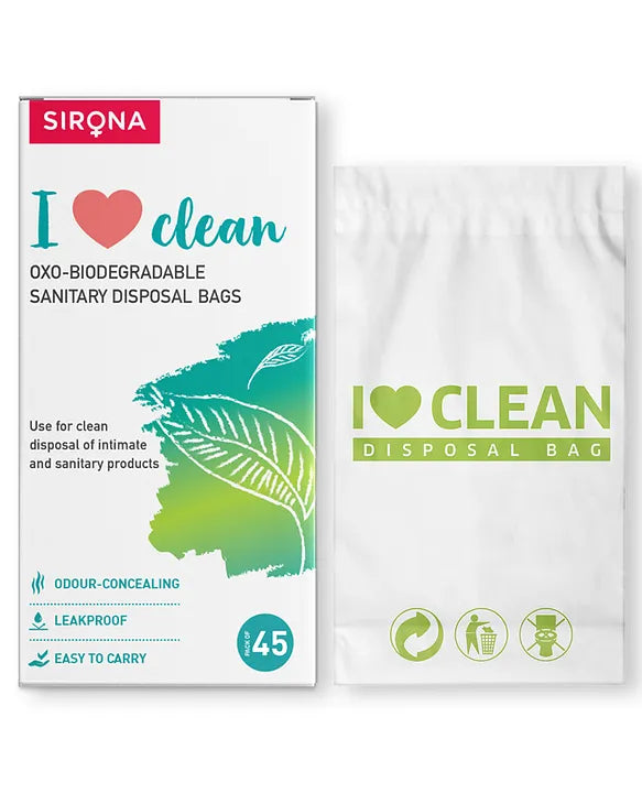 Sanitary and Diaper Disposal Bags (Pack of 45 Bags)