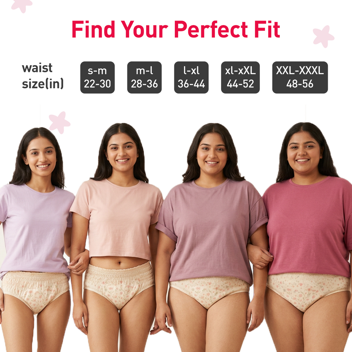 Disposable Teens Period Pants - Pack of 5