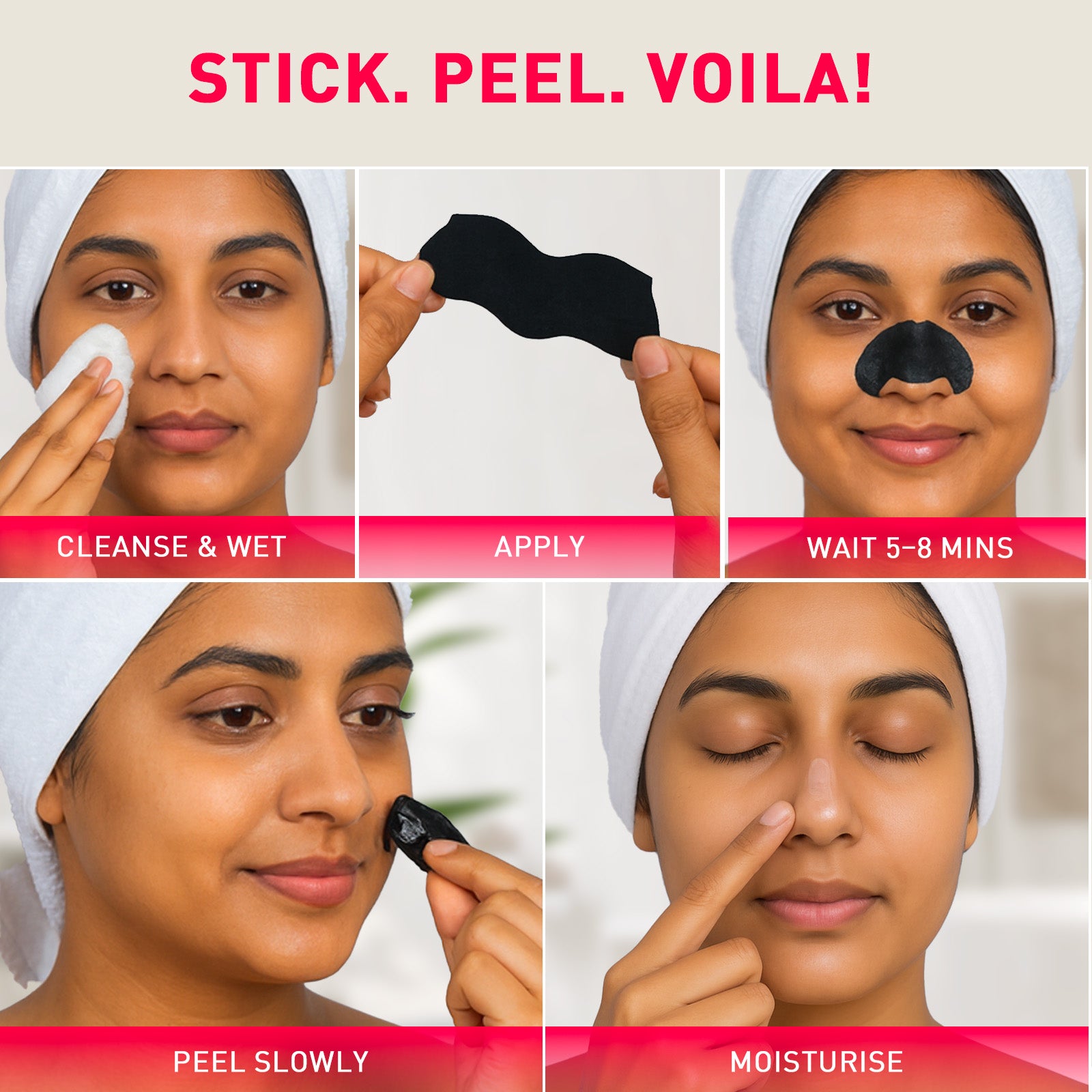 Bamboo Charcoal Nose Strips