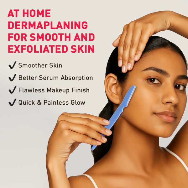 Reusable Face Razors for Women for Facial Hair - Pack of 3