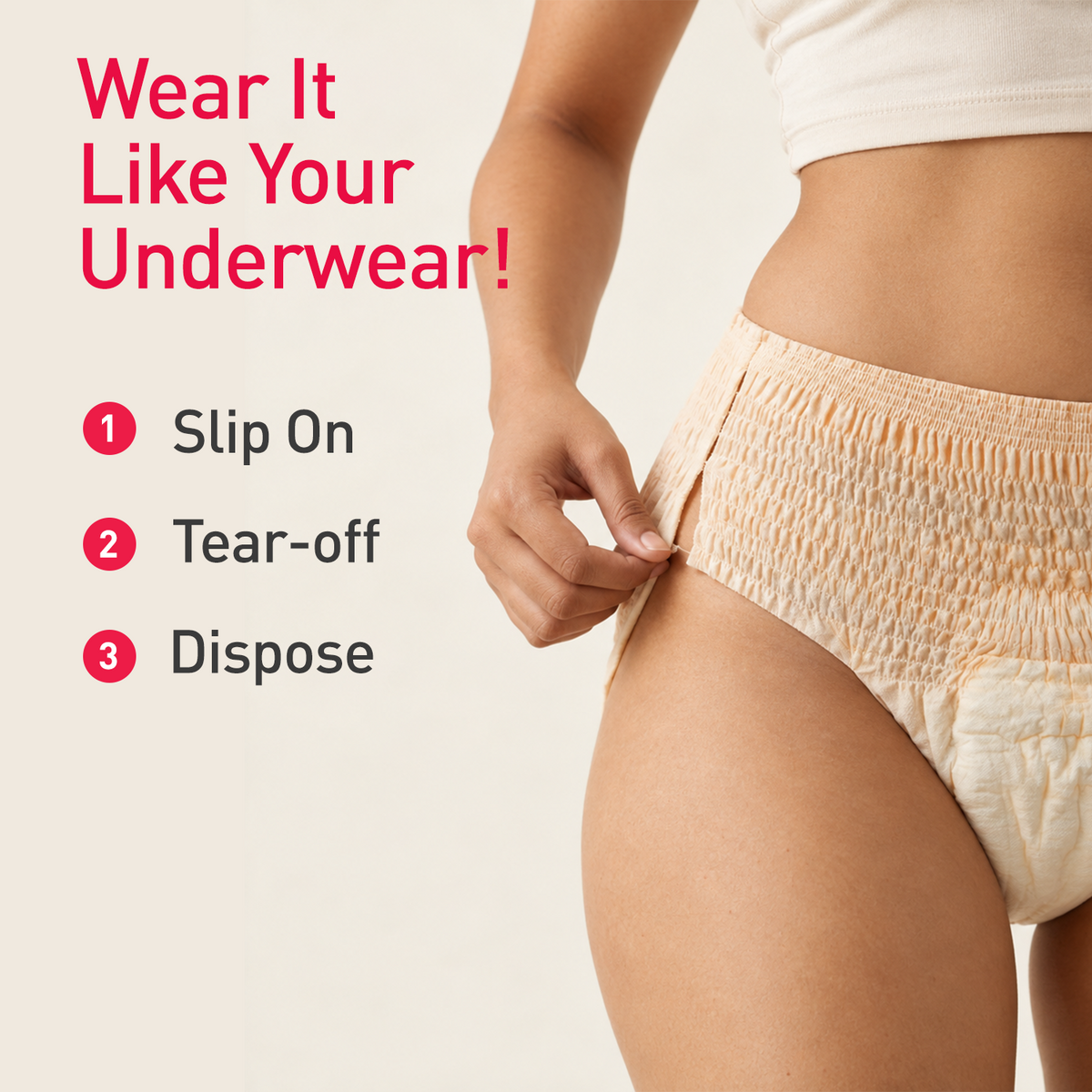 Disposable Period Panties | Pain Relief Patches | Intimate Wet Wipes Combo