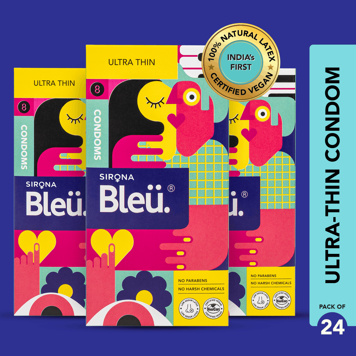 Bleu Ultra-Thin Vegan Condoms