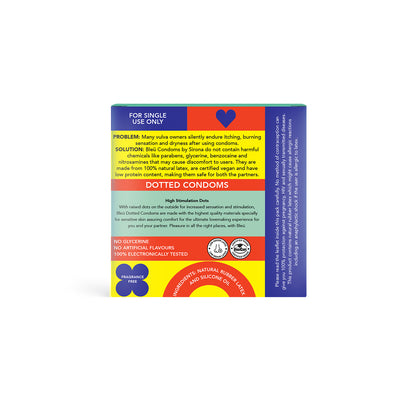 Bleu Dotted Vegan Condoms (1 Pack of 3)