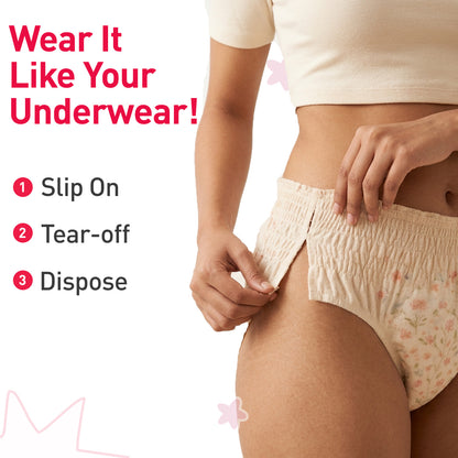 Sirona Disposable Teens Period Pants – Pack of 5, Ultra-Soft Leak-Proof Protection
