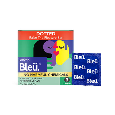 Bleu Dotted Vegan Condoms (1 Pack of 3)