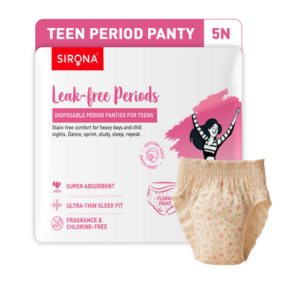 Disposable Teens Period Pants - Pack of 5