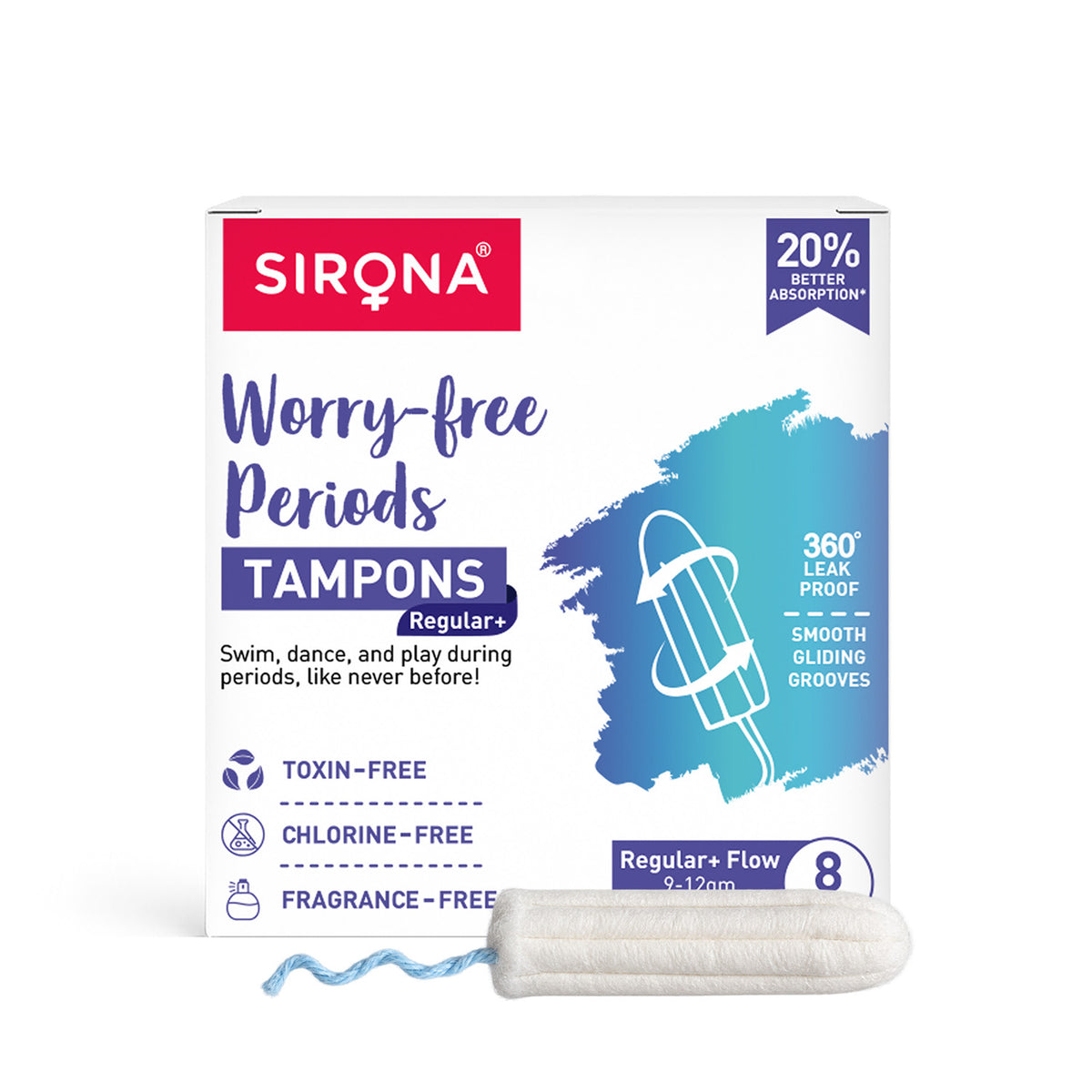 Digital Tampon Regular + Flow (Pack of 8)