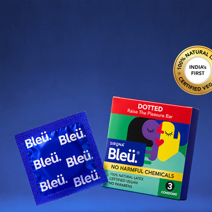 Bleu Dotted Vegan Condoms (1 Pack of 3)