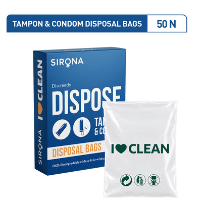 Condoms and Tampons Disposable Bags (1 Pack of 50 Bags)
