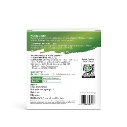 Applicator Tampons (1 Pack of 16 Heavy Flow Tampons)