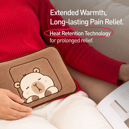 Cute Teddy Electric Hot Water Bag for Period Pain, Cramps &amp; Relaxation
