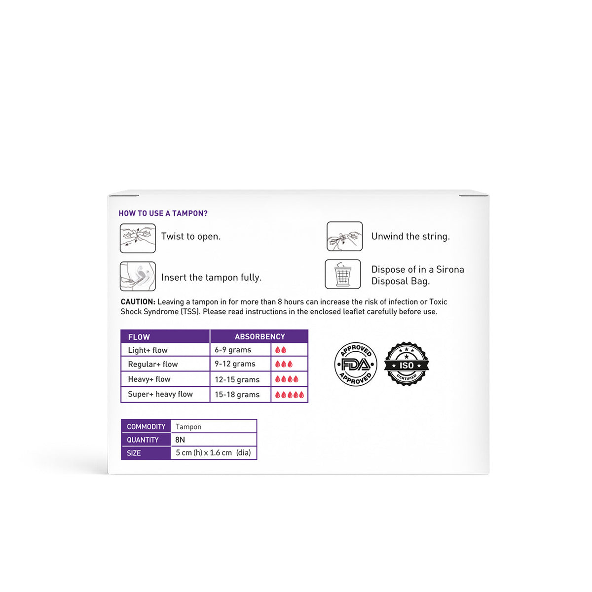 Digital Tampon Super+ Heavy Pack of 8